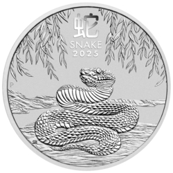 Stříbrná mince Lunar III, 1 Oz Rok hada 2025/Year of the Snake