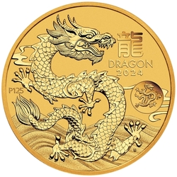 Zlatá mince Lunar III, 1 Oz Rok draka 2024/ Year of the Dragon